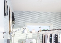 Bedroom white windowsill modern minimalist style decoration design pictures